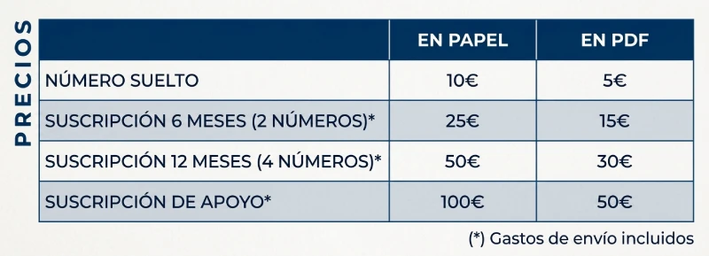 Tabla precios
